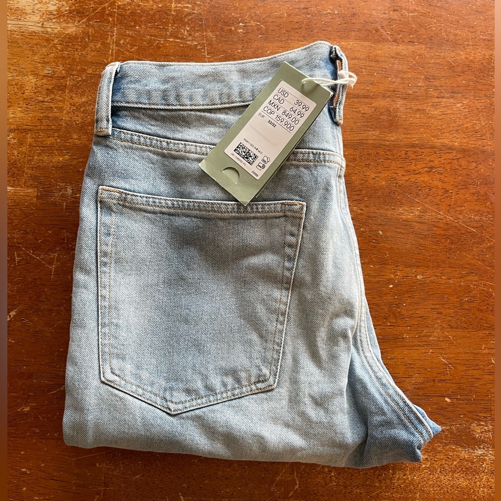 H&M Slim Cut Jeans, 32x32 New With Tags, NWT